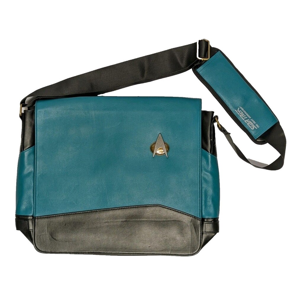 Star Trek Next Generation Teal Crossbody Messenger Shoulder Bag ThinkGeek